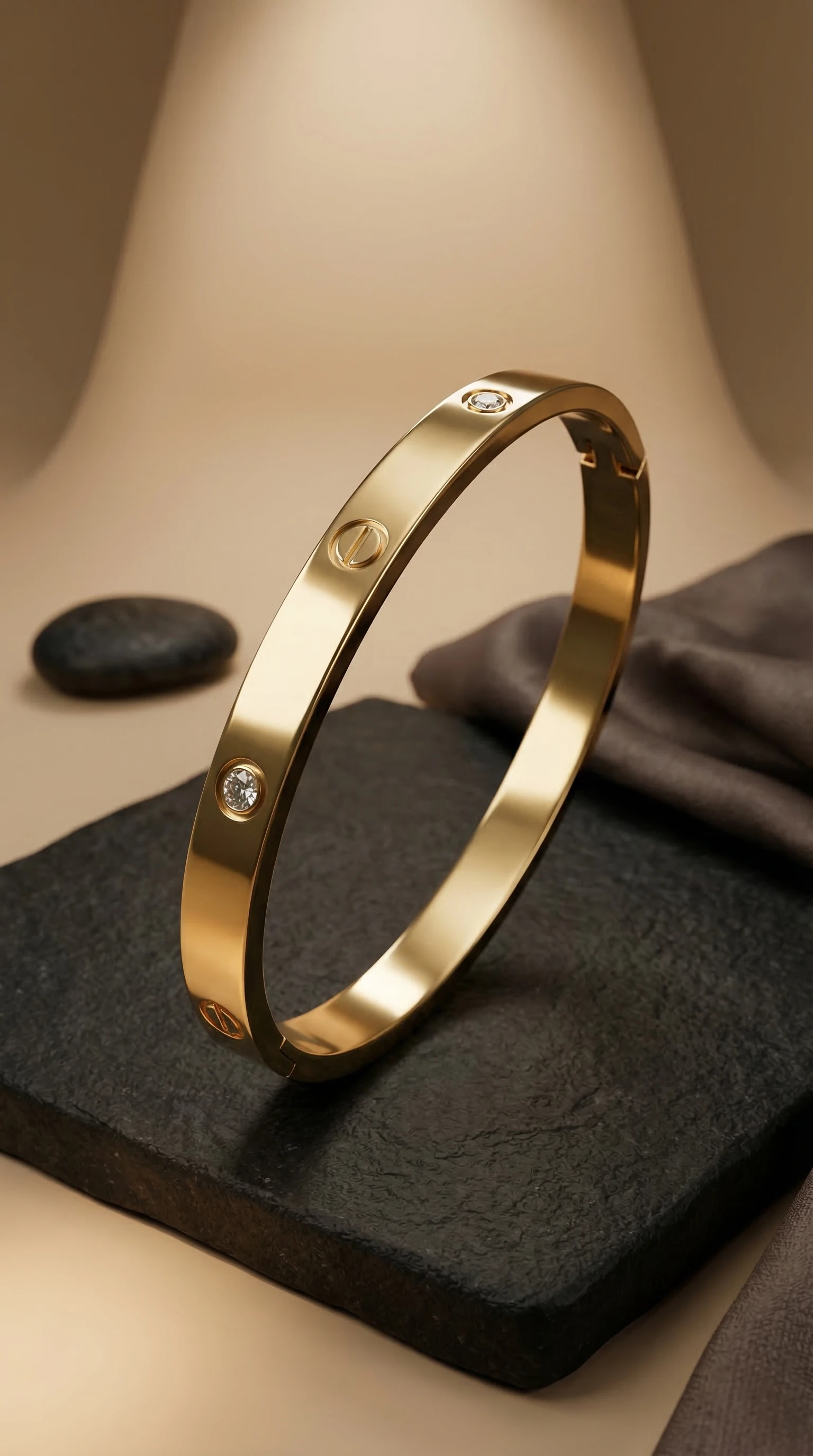 Stylish Gold Cuff Bracelet