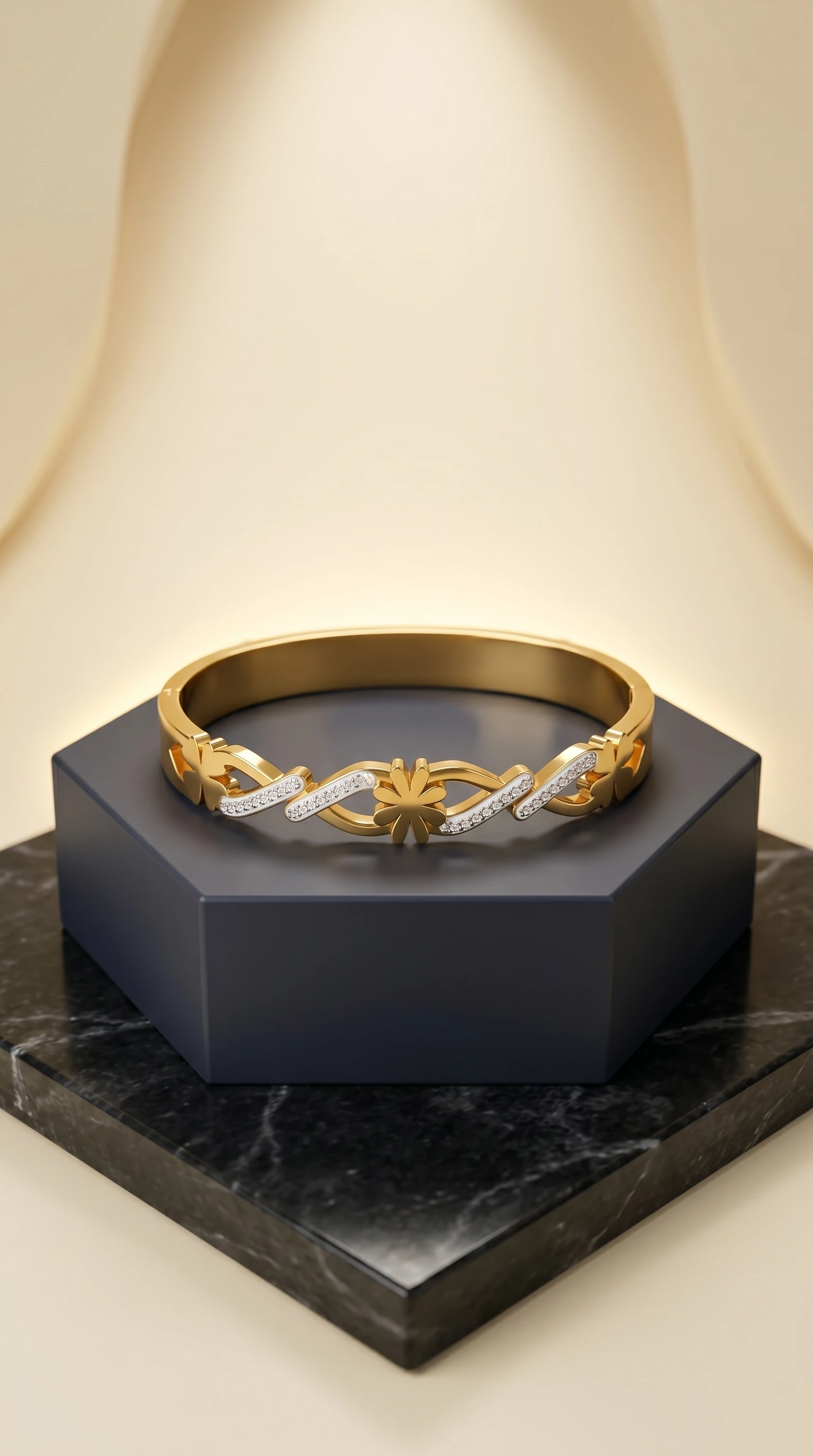 Twisted Rope Gold Bracelet