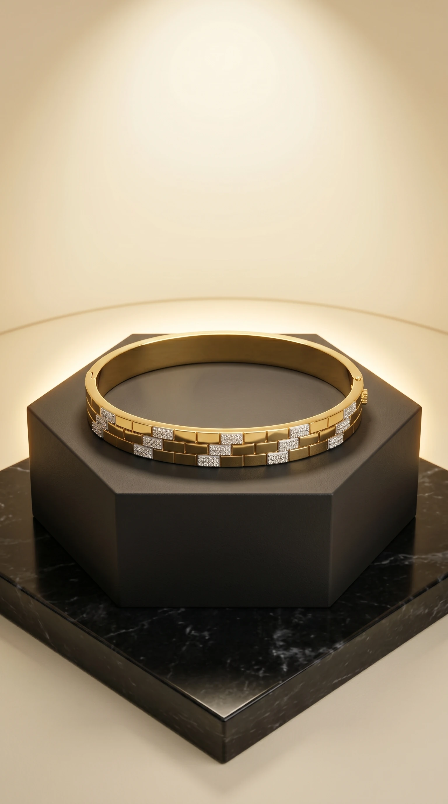 Twisted Two-Tone Bracelet