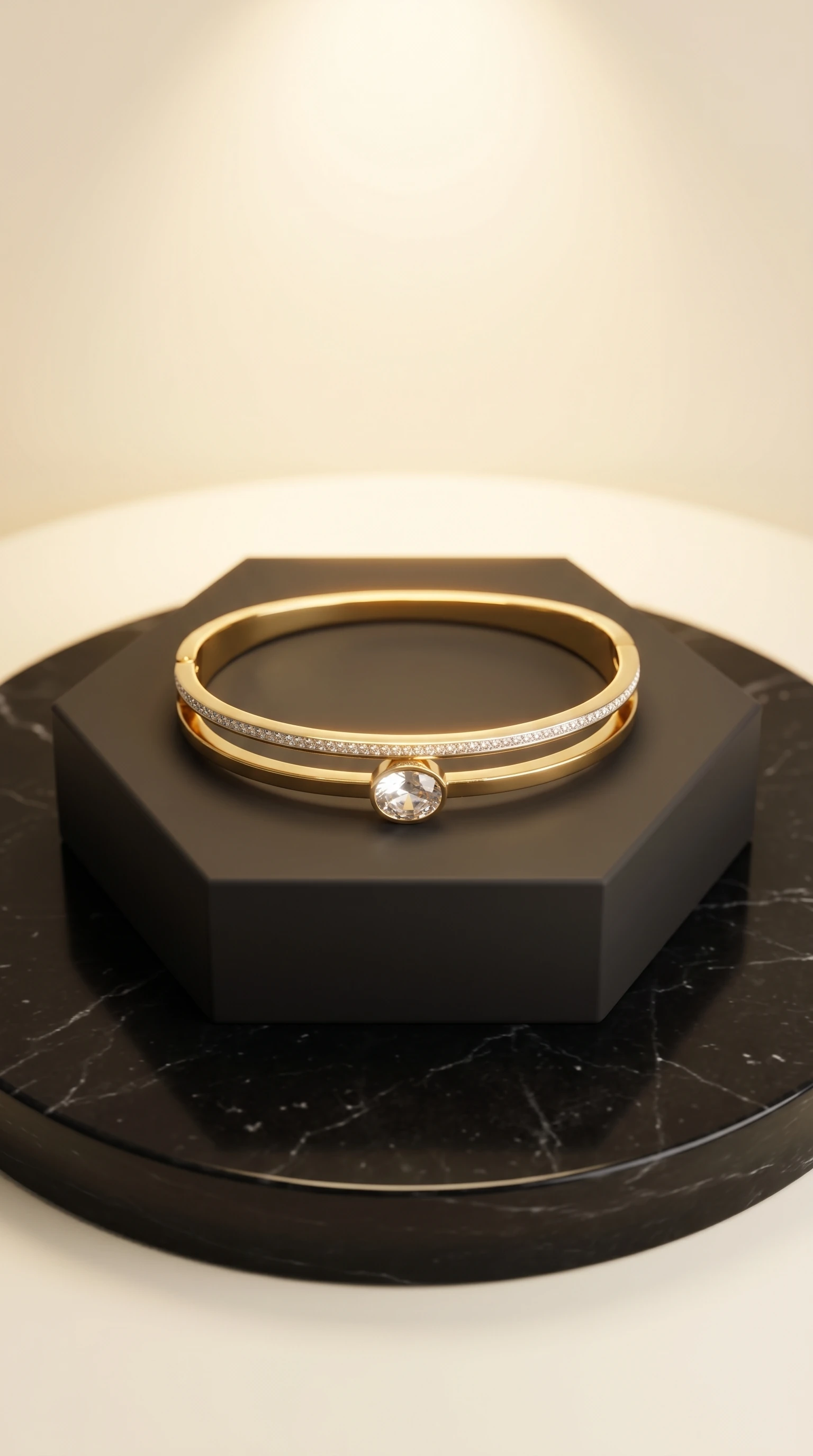 Diamond-Cut Textured Bracelet