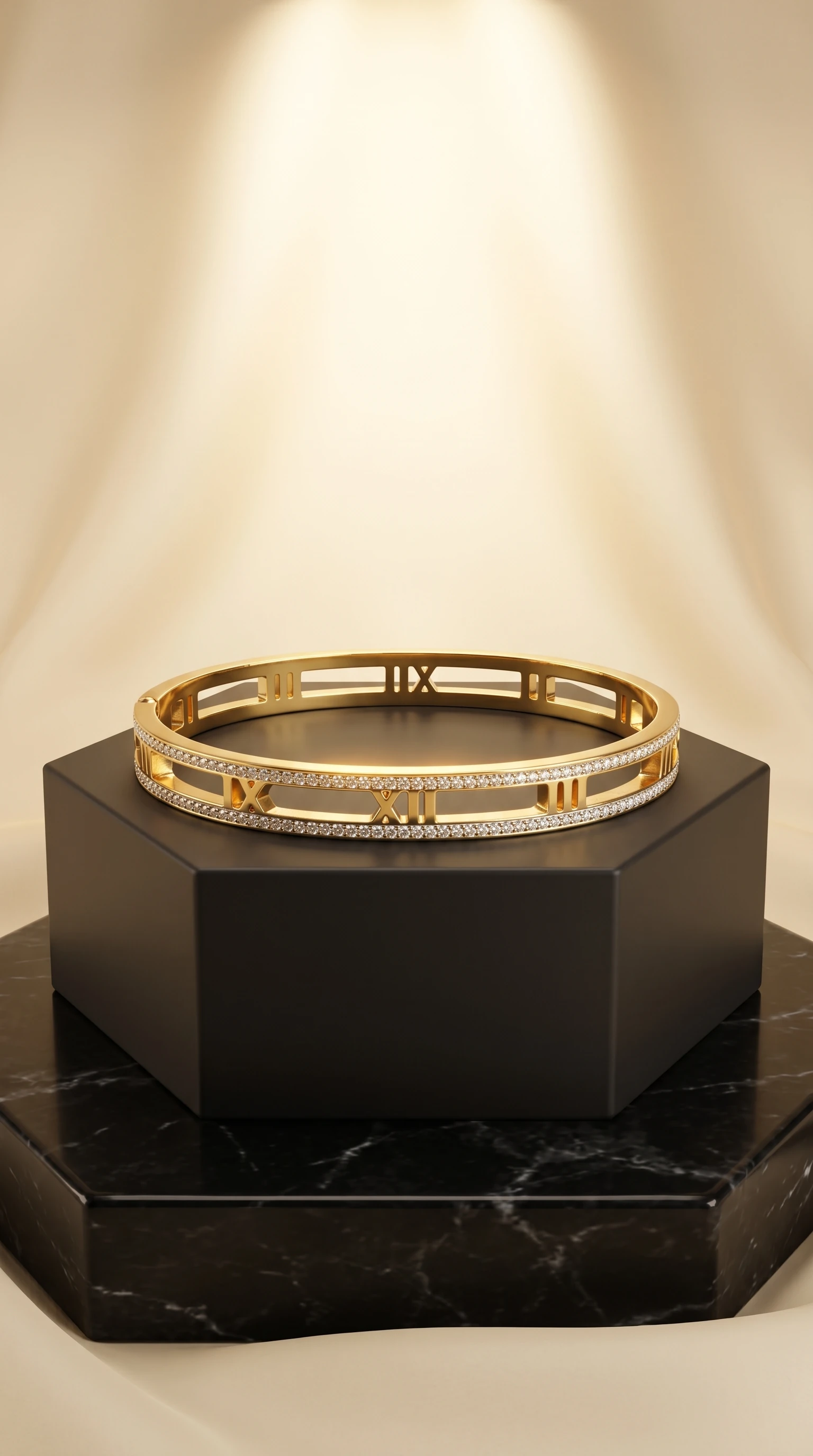 Plain Polished Broad Bracelet