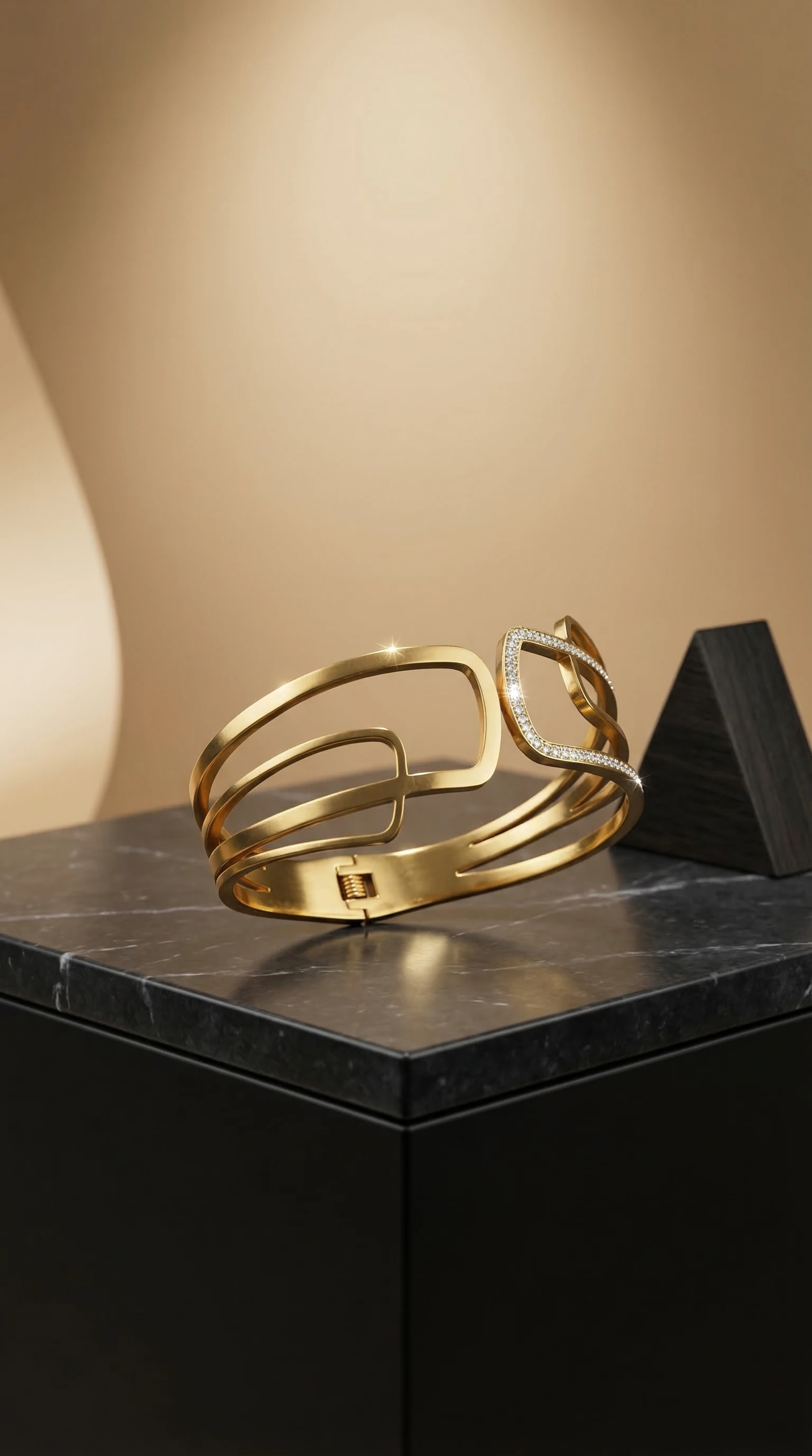Gold Cuff Bracelet 