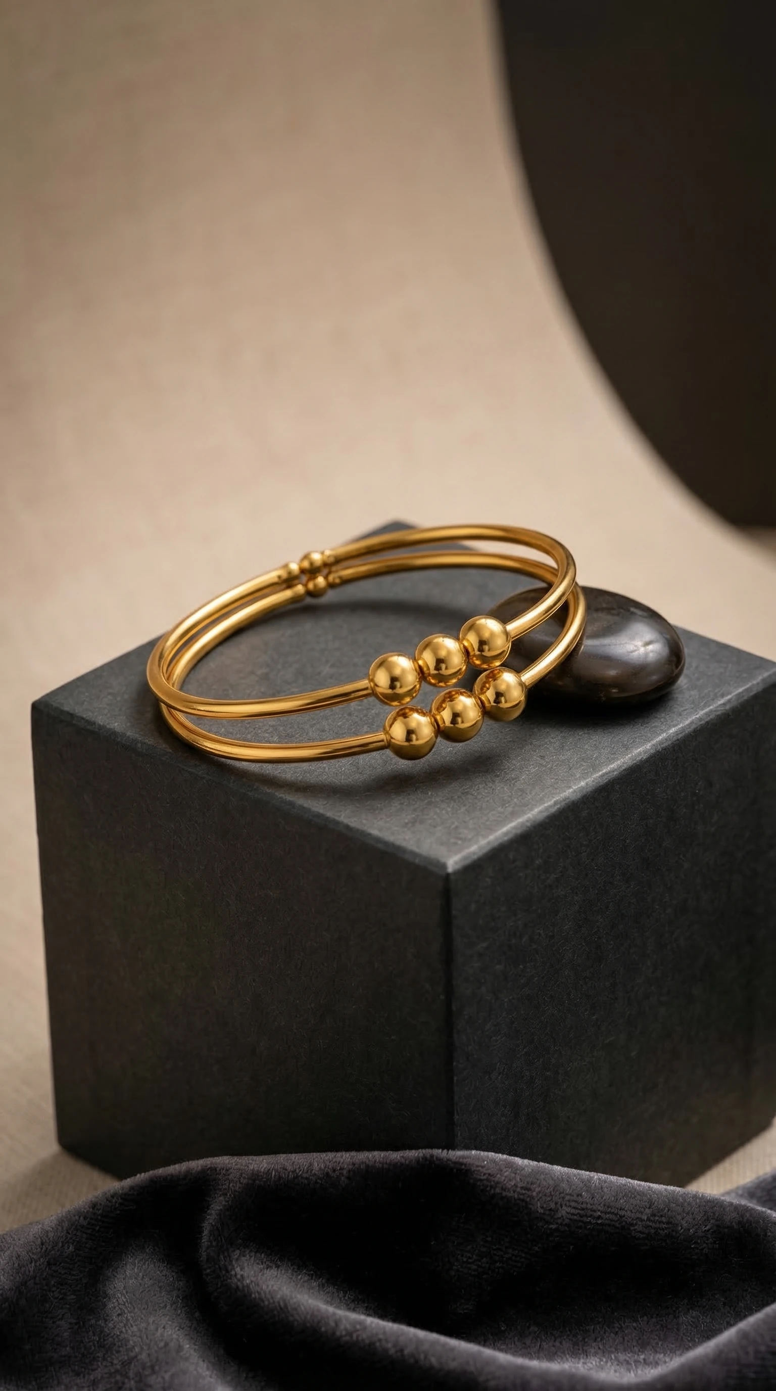 Gold Crystal Accent Bracelet
