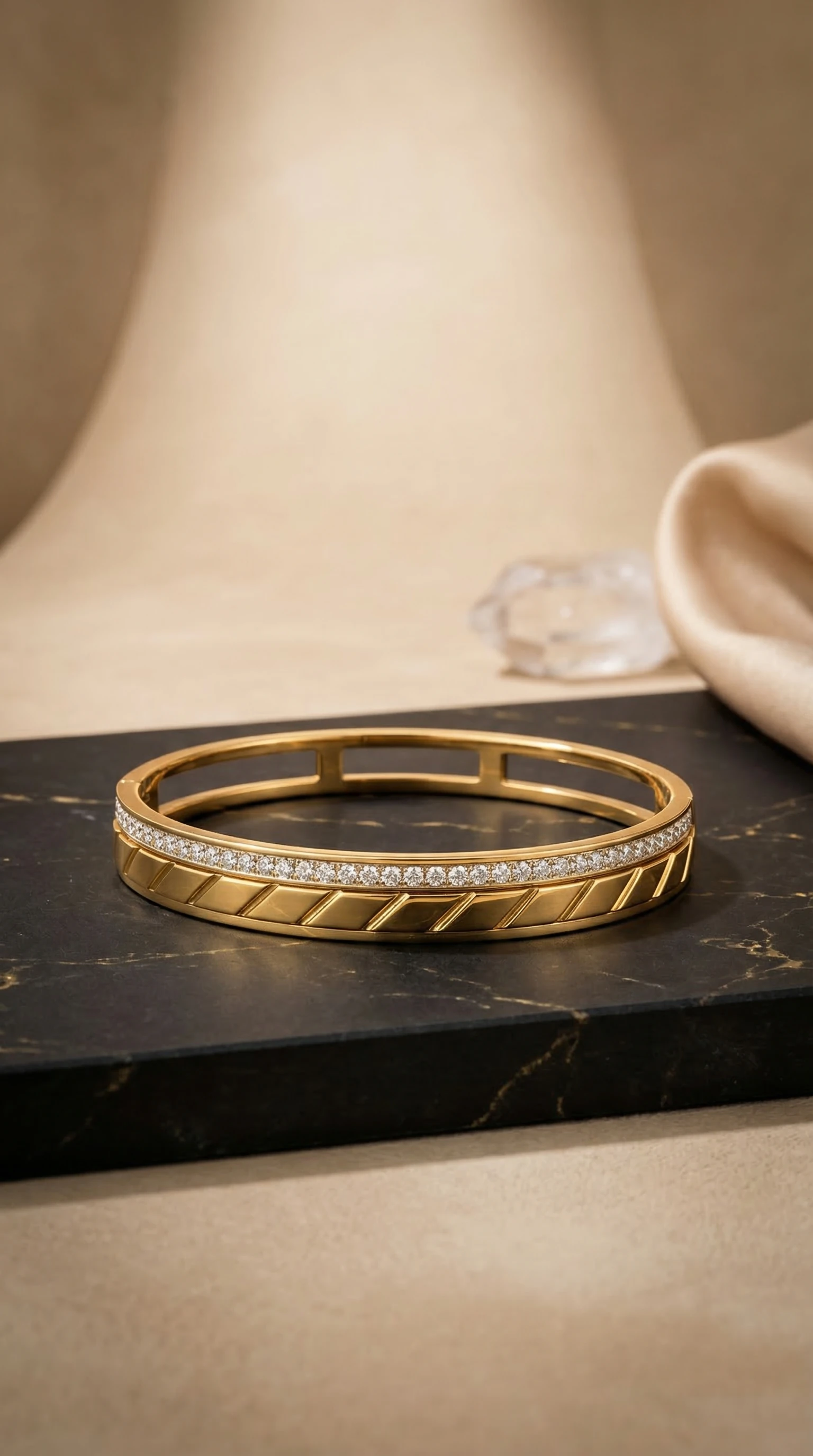 Gold Open-Link Chain Bracelet