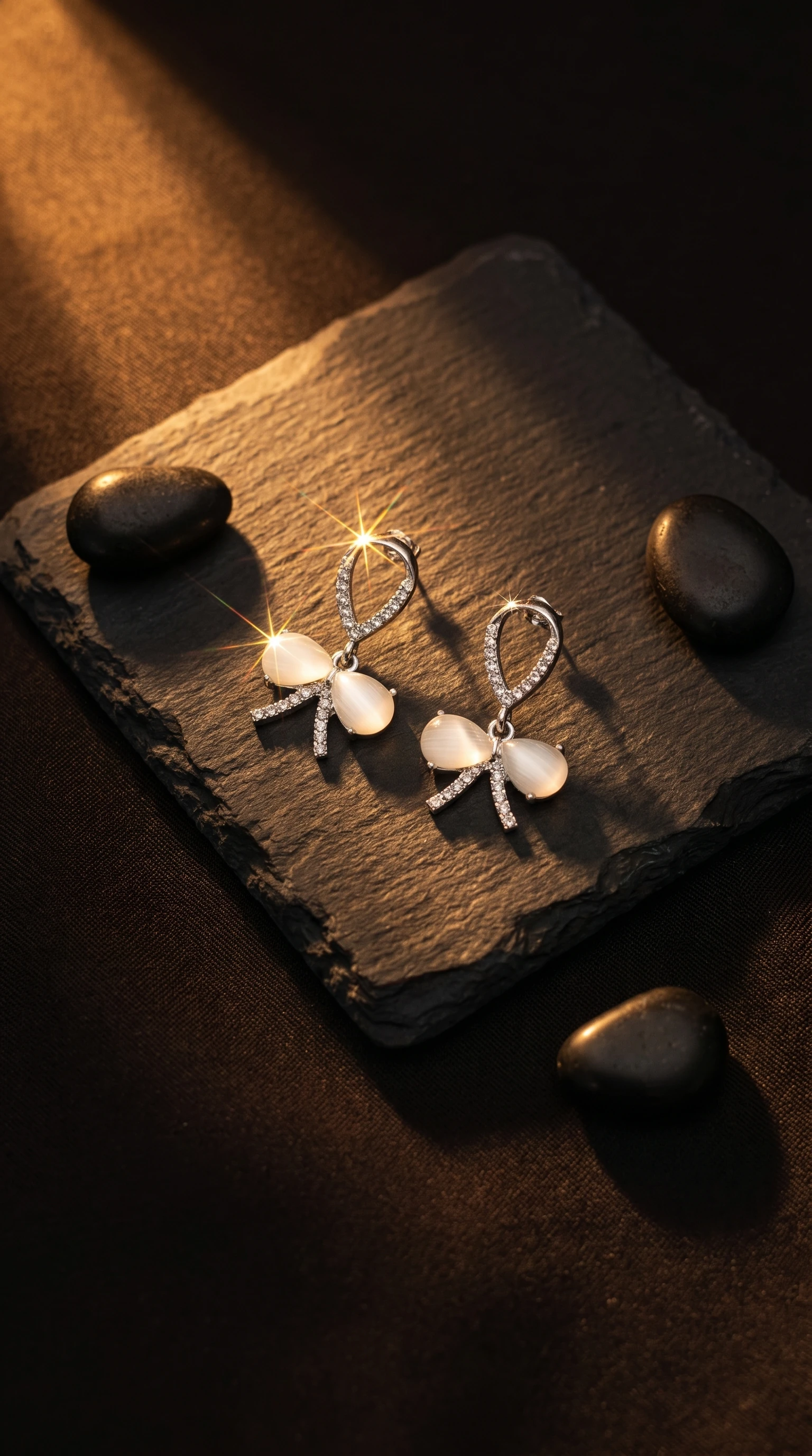 Crystal Flower Studs