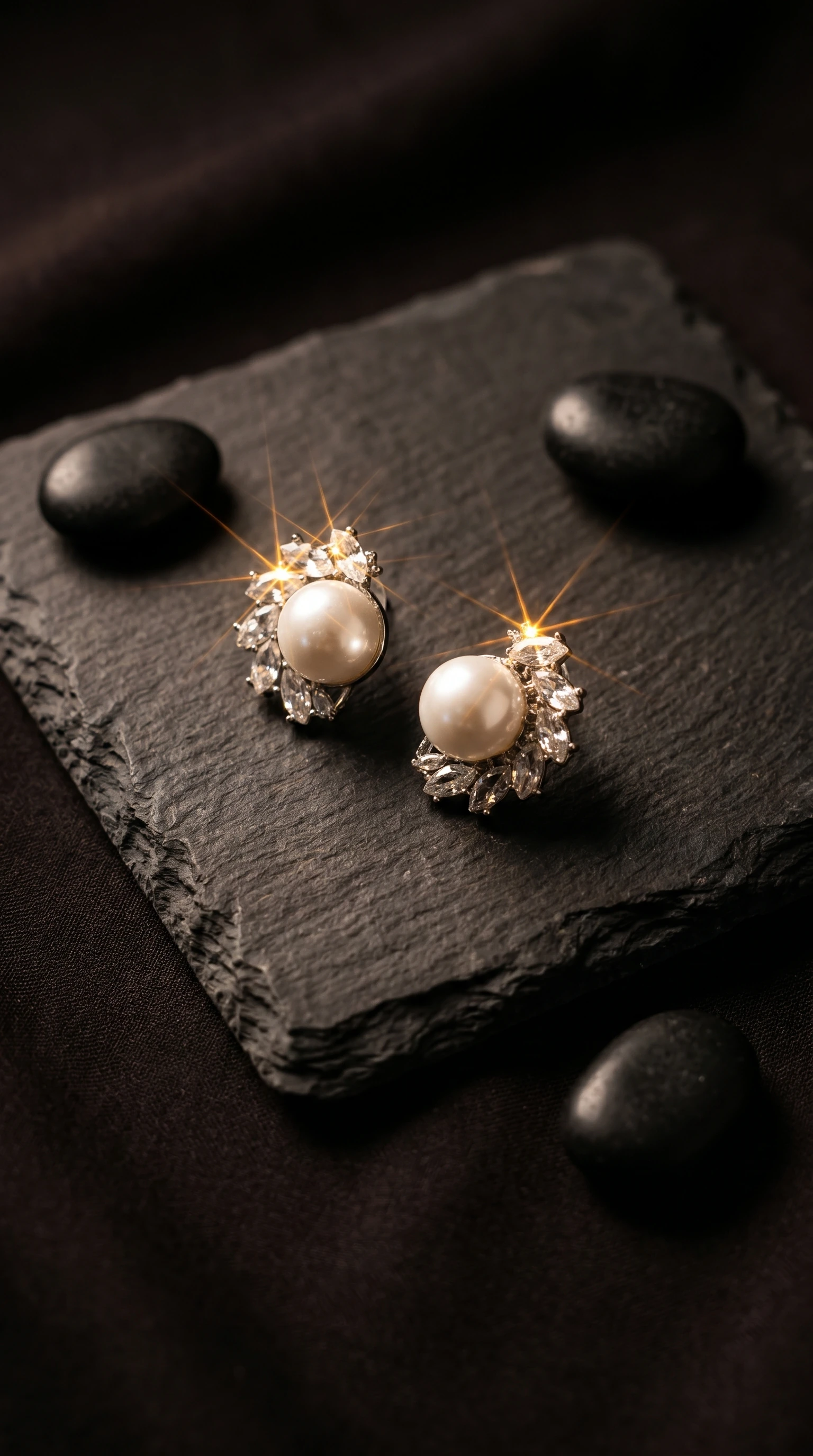 Pearl Halo Studs