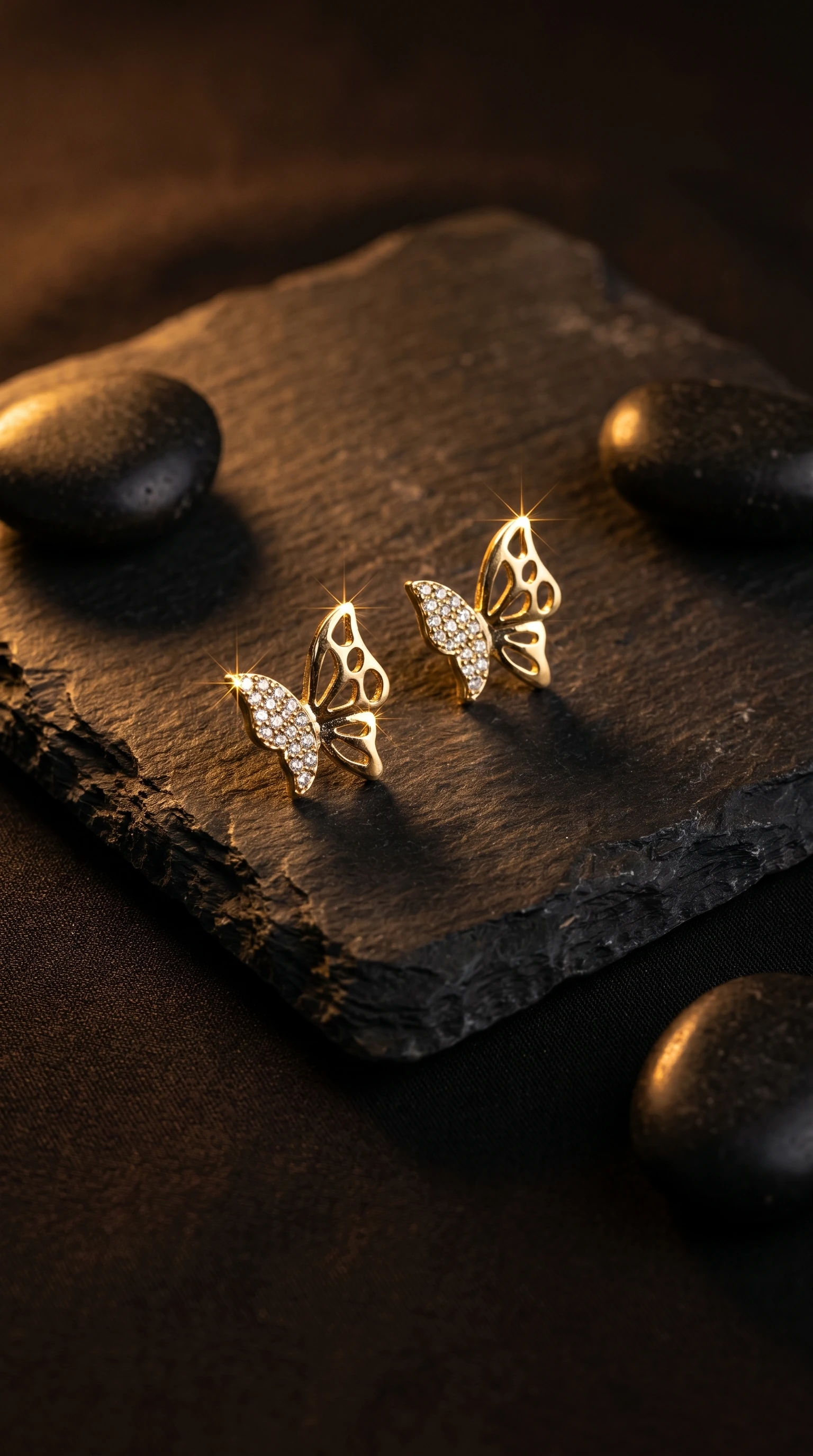 Sunflower CZ Studs