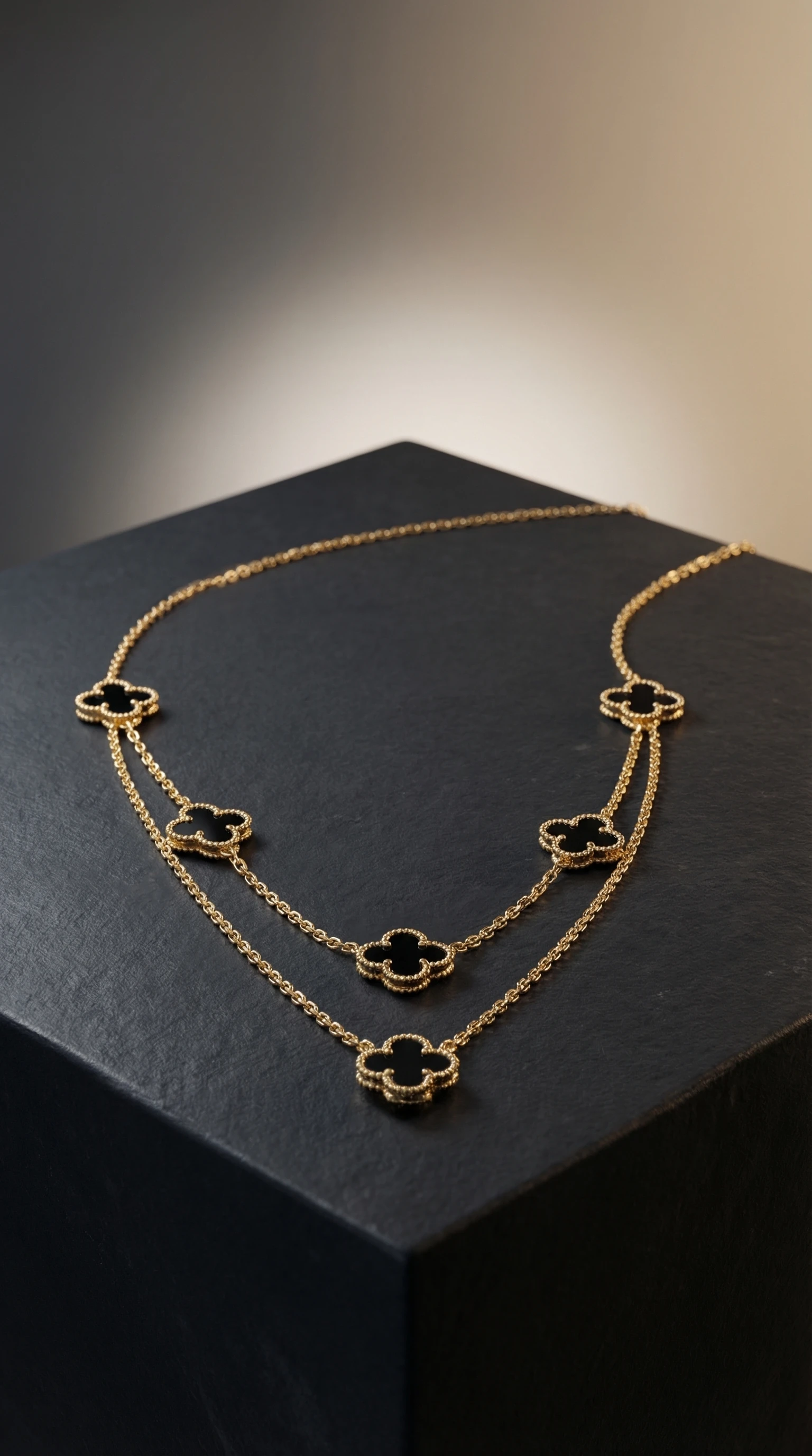 Black Clover Layered Necklace