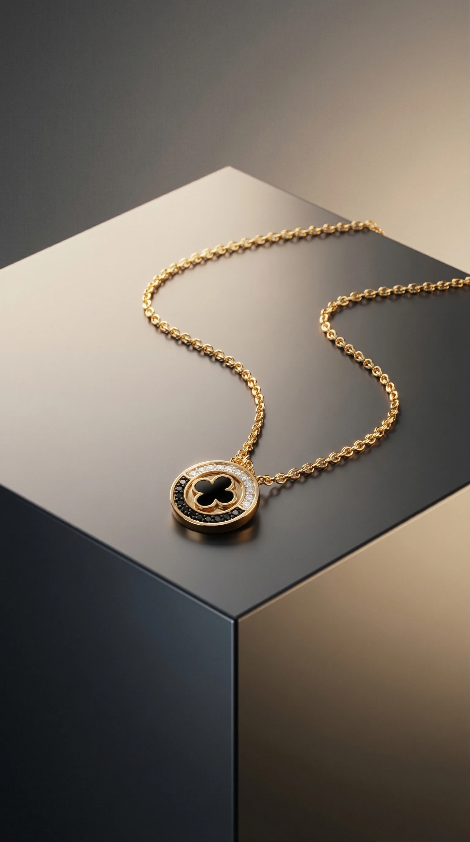 Elegant Clover Pendant Necklace