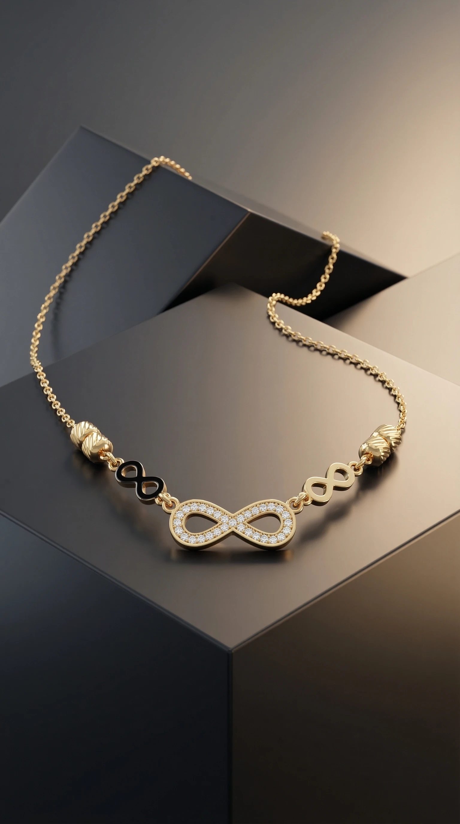 Infinity Love Crystal Necklace