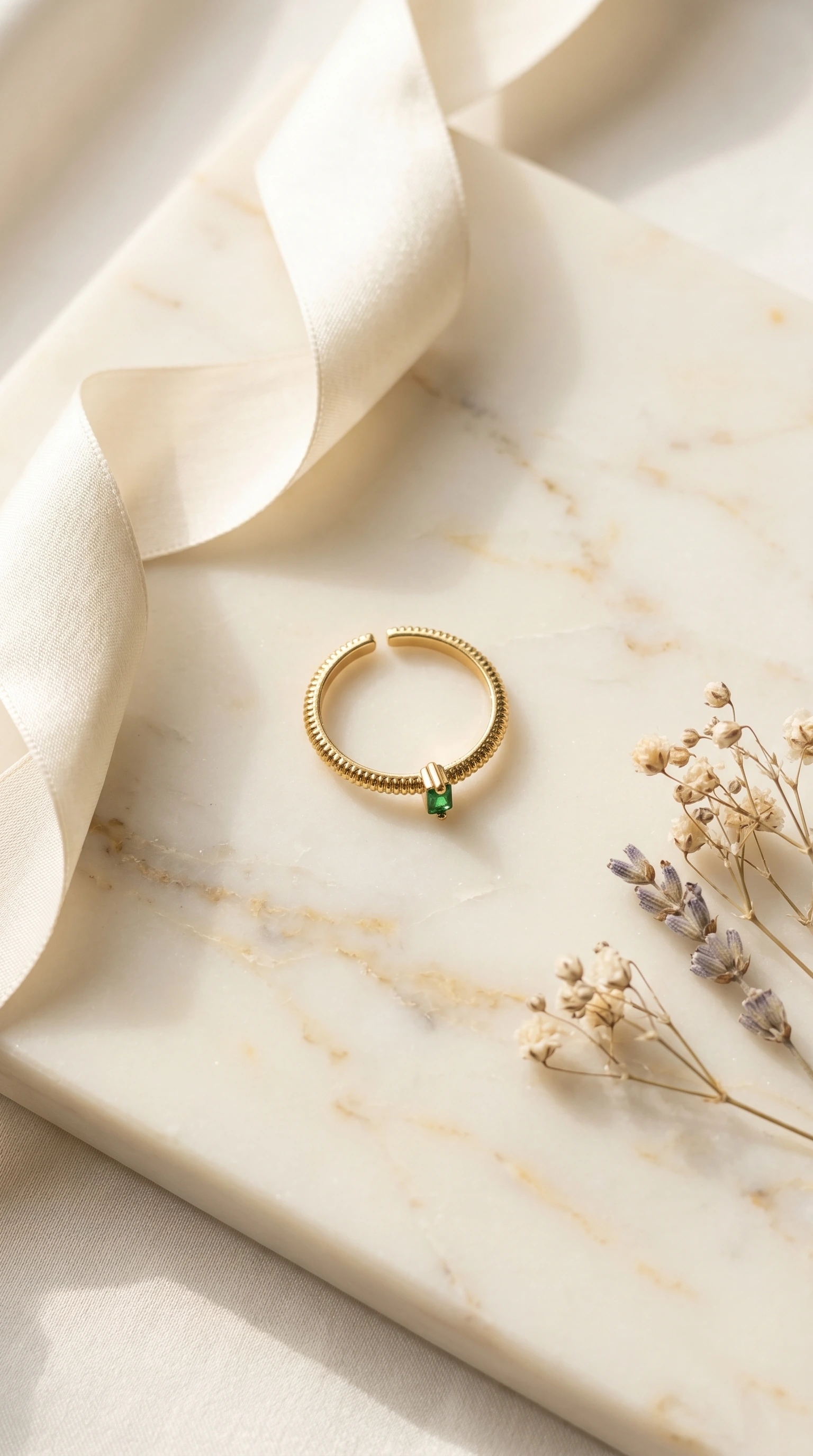 Olive Twist Ring