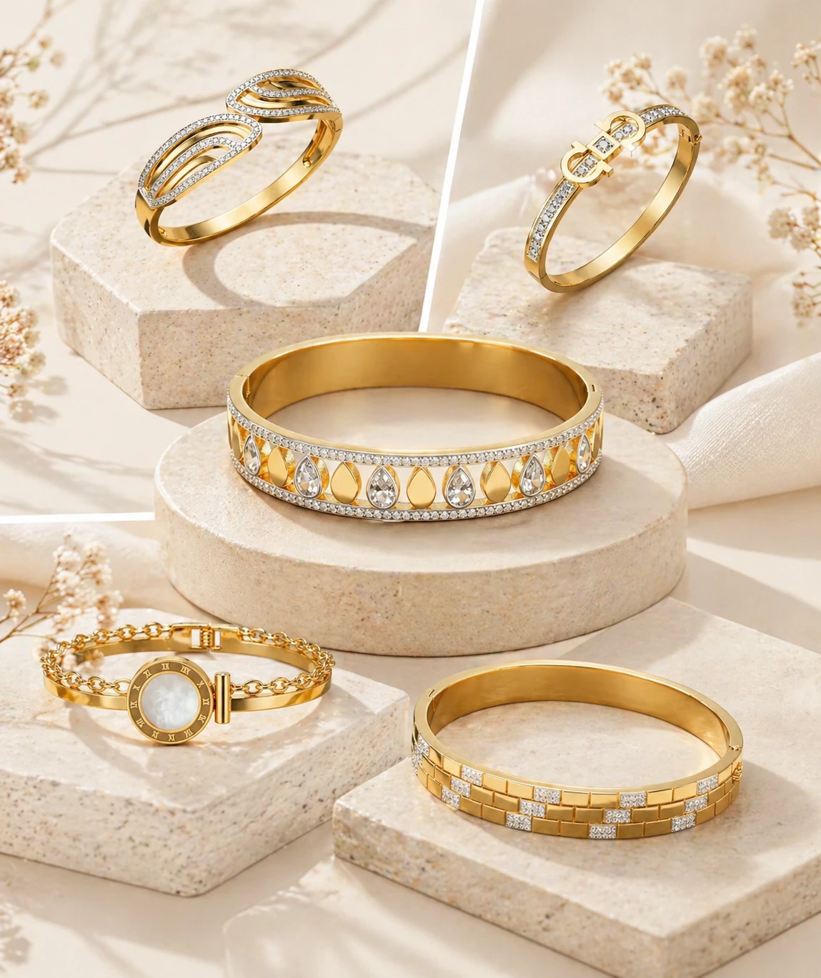 GOLDEN ELEGANCE (Bracelet Set)