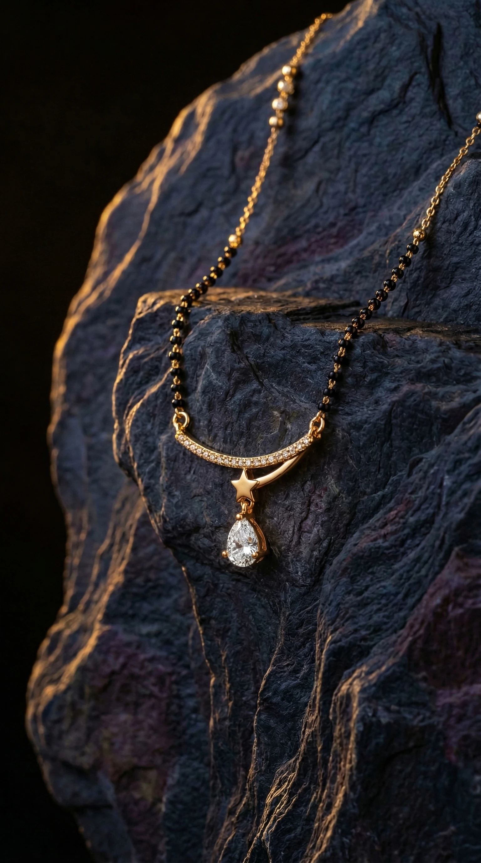Geometric Suhaag Stone Mangalsutra