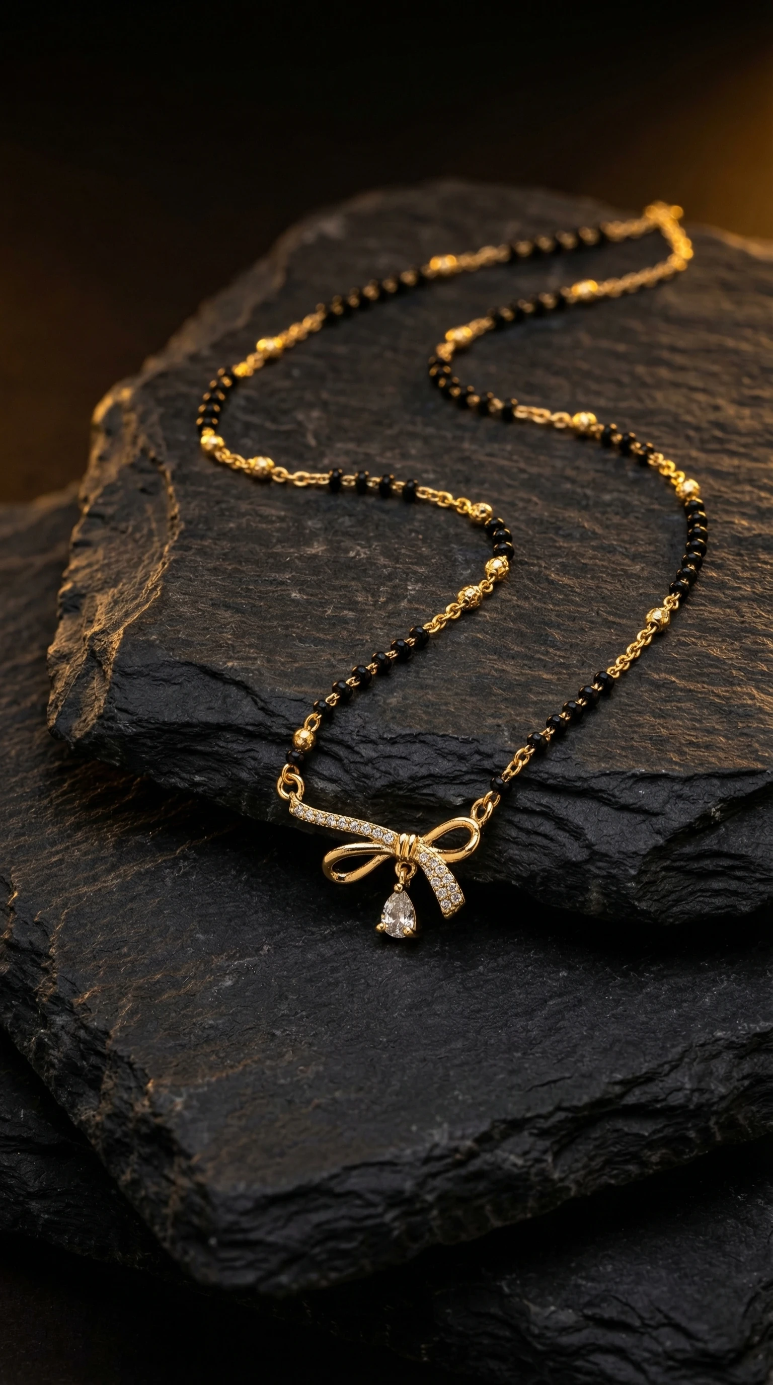 Geometric Shringaar Gold-Tone Mangalsutra