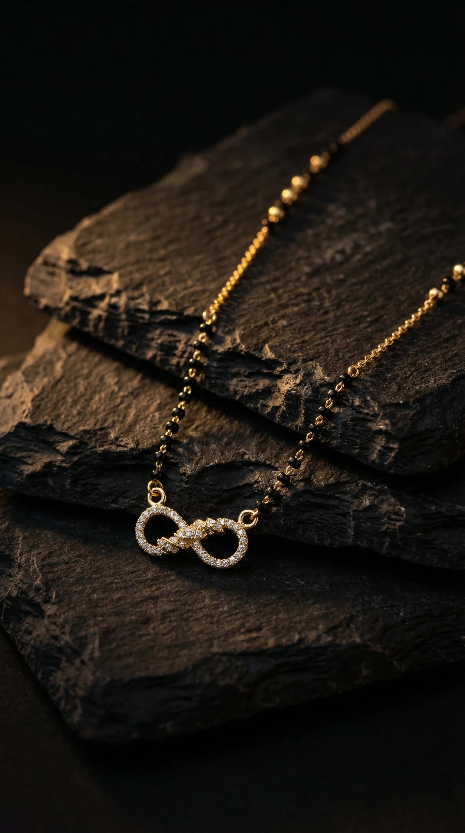 Floral Shringaar Gold-Tone Mangalsutra