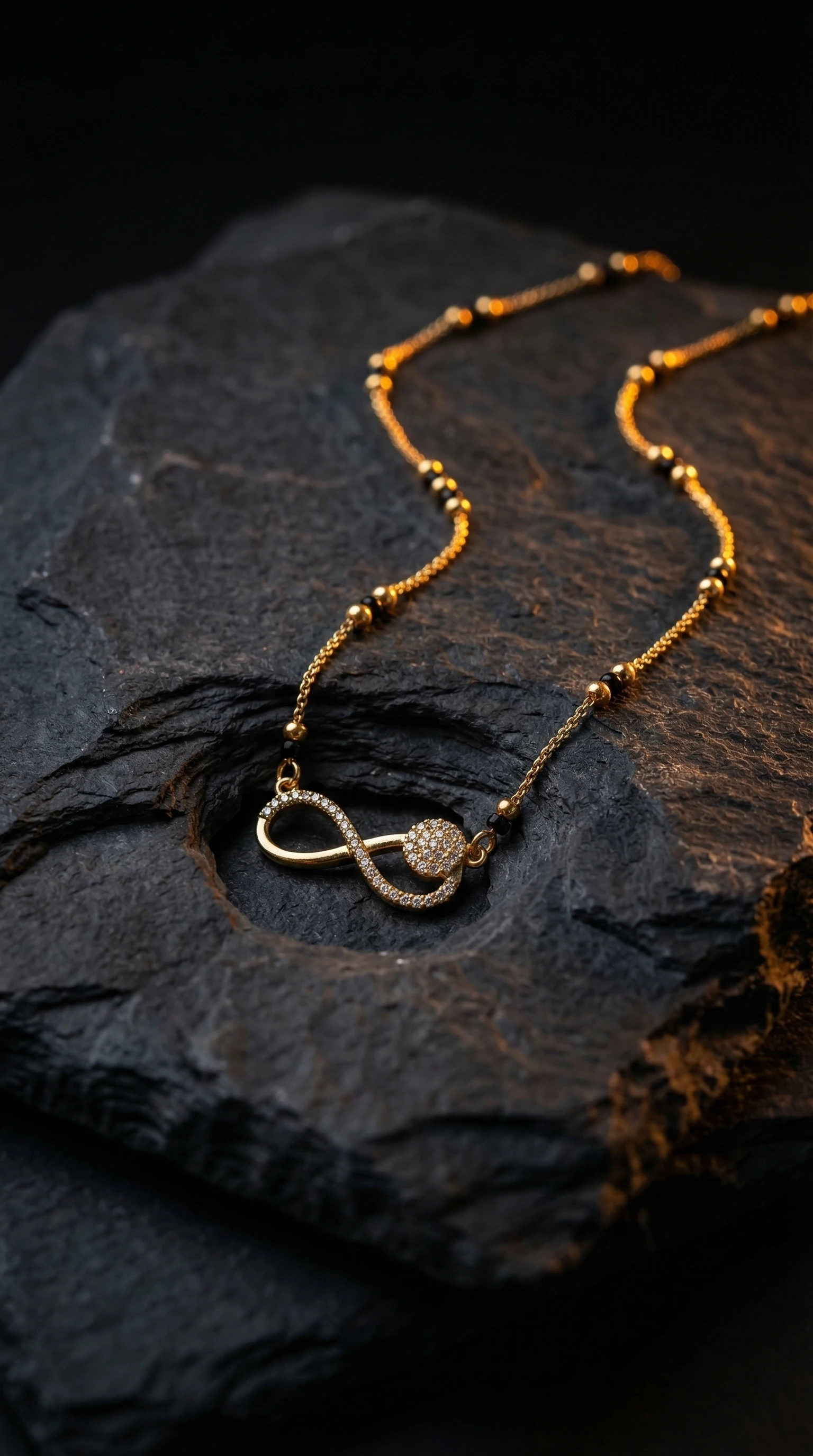 Geometric Suhaag Stone Mangalsutra