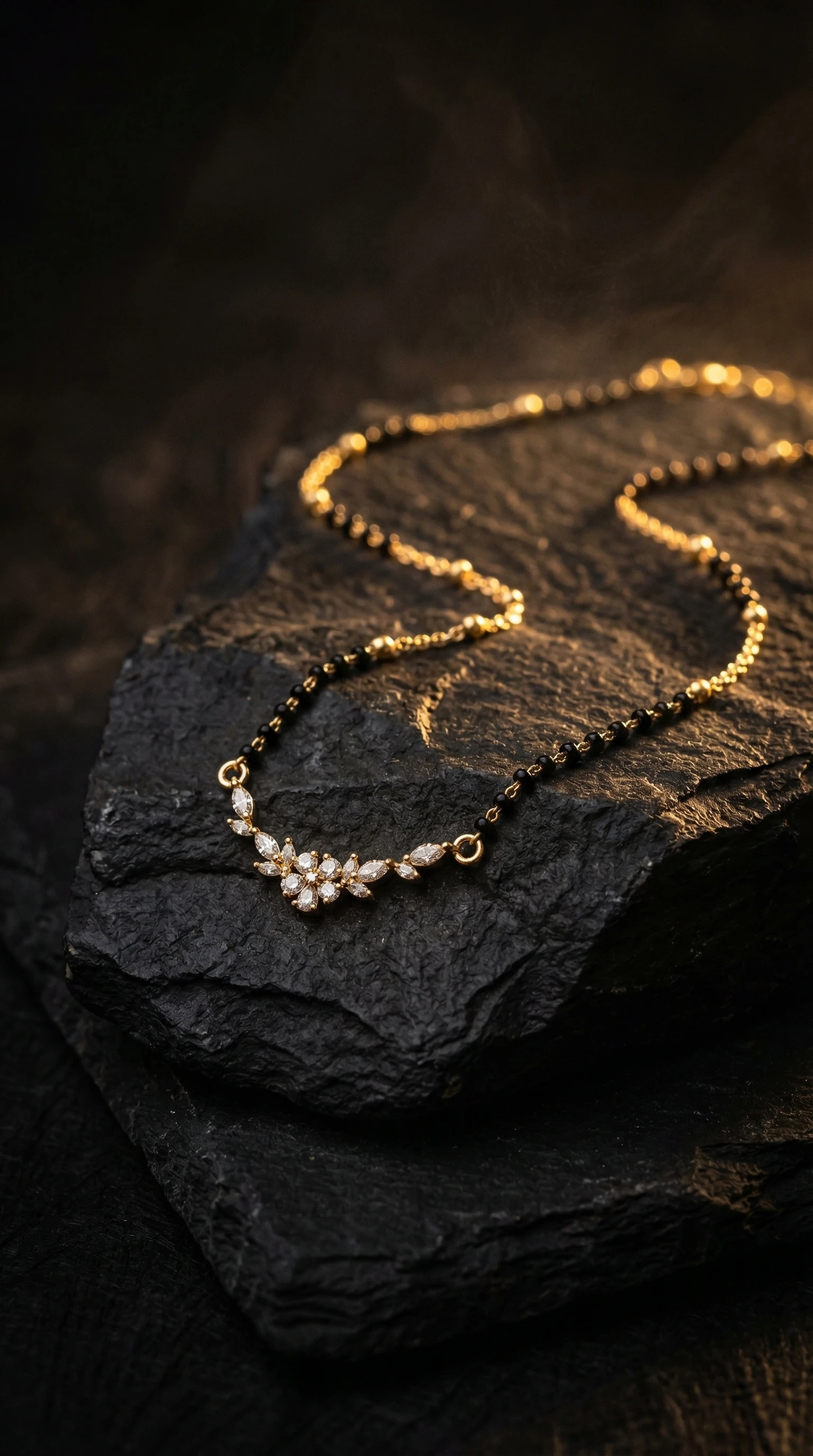 Geometric Shringaar Gold-Tone Mangalsutra