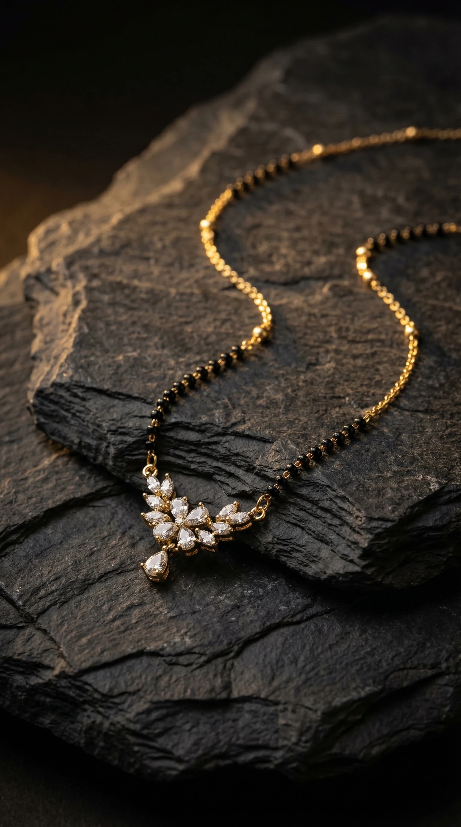 Floral Shringaar Gold-Tone Mangalsutra