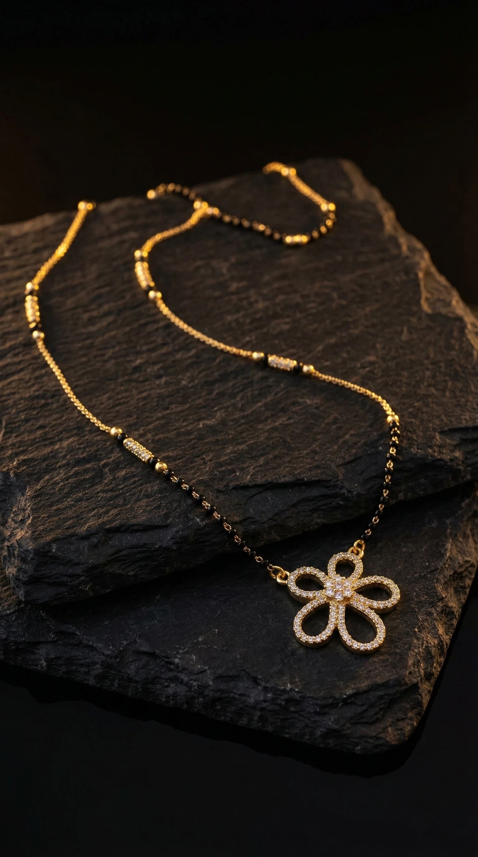 Lahar Wave Stone Mangalsutra