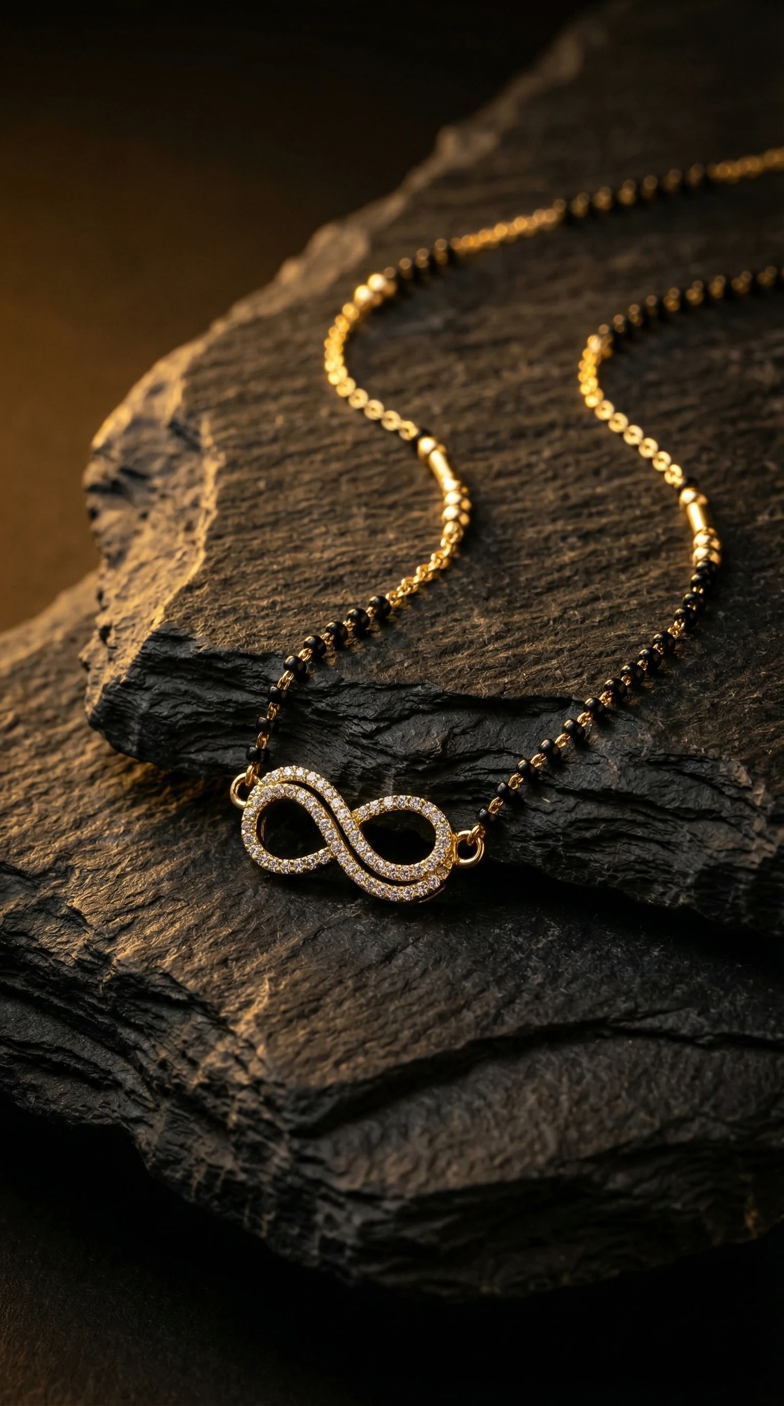 Geometric Shringaar Gold-Tone Mangalsutra