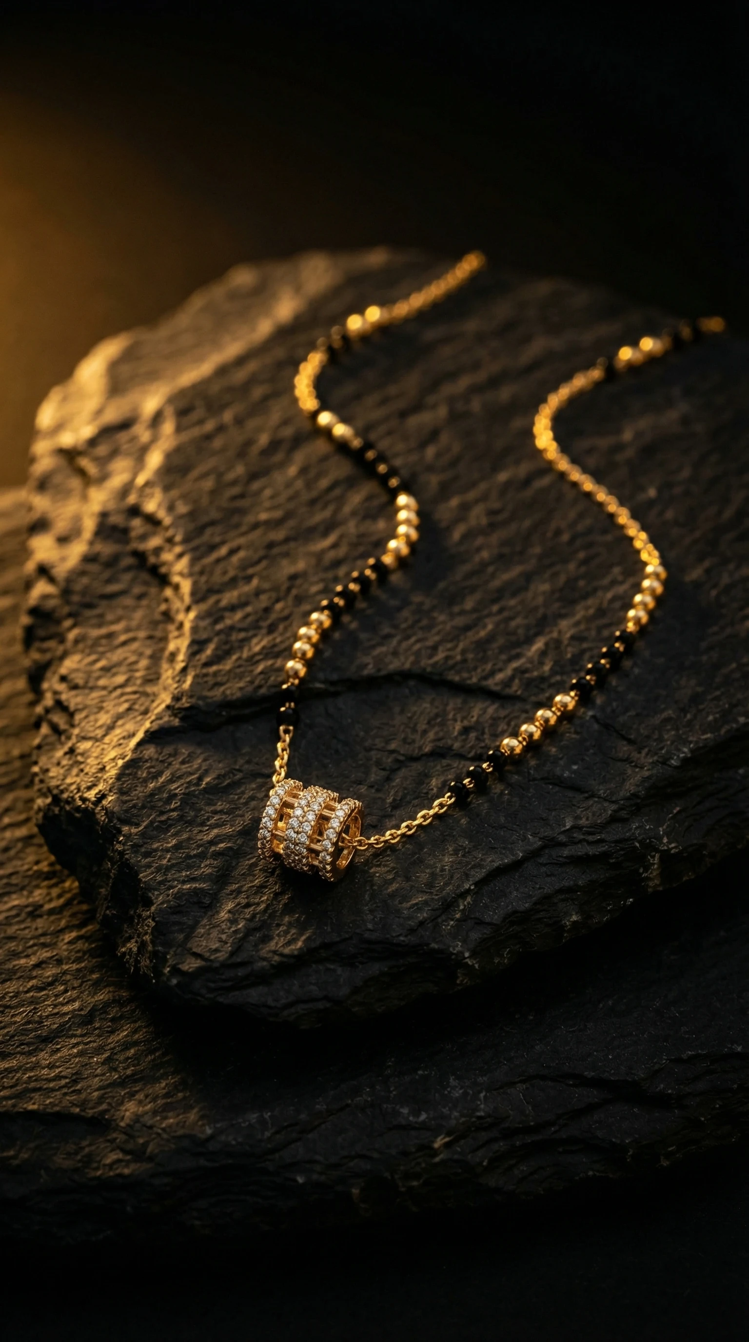 Geometric Shringaar Gold-Tone Mangalsutra