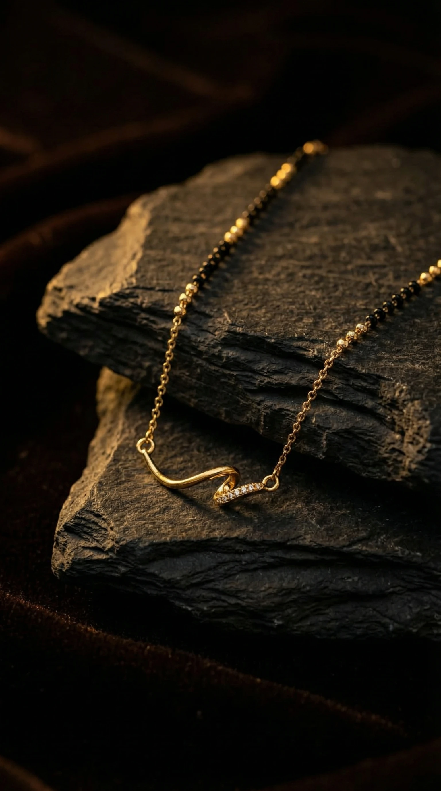 The Sovereign Baguette Mangalsutra
