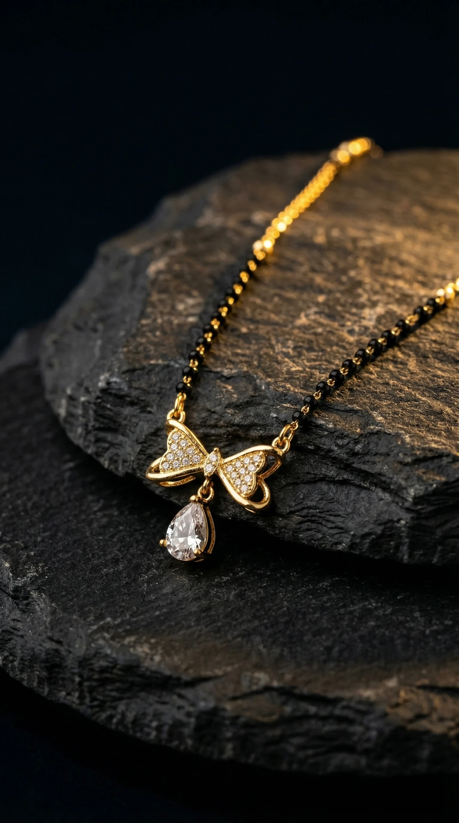 Geometric Shringaar Gold-Tone Mangalsutra