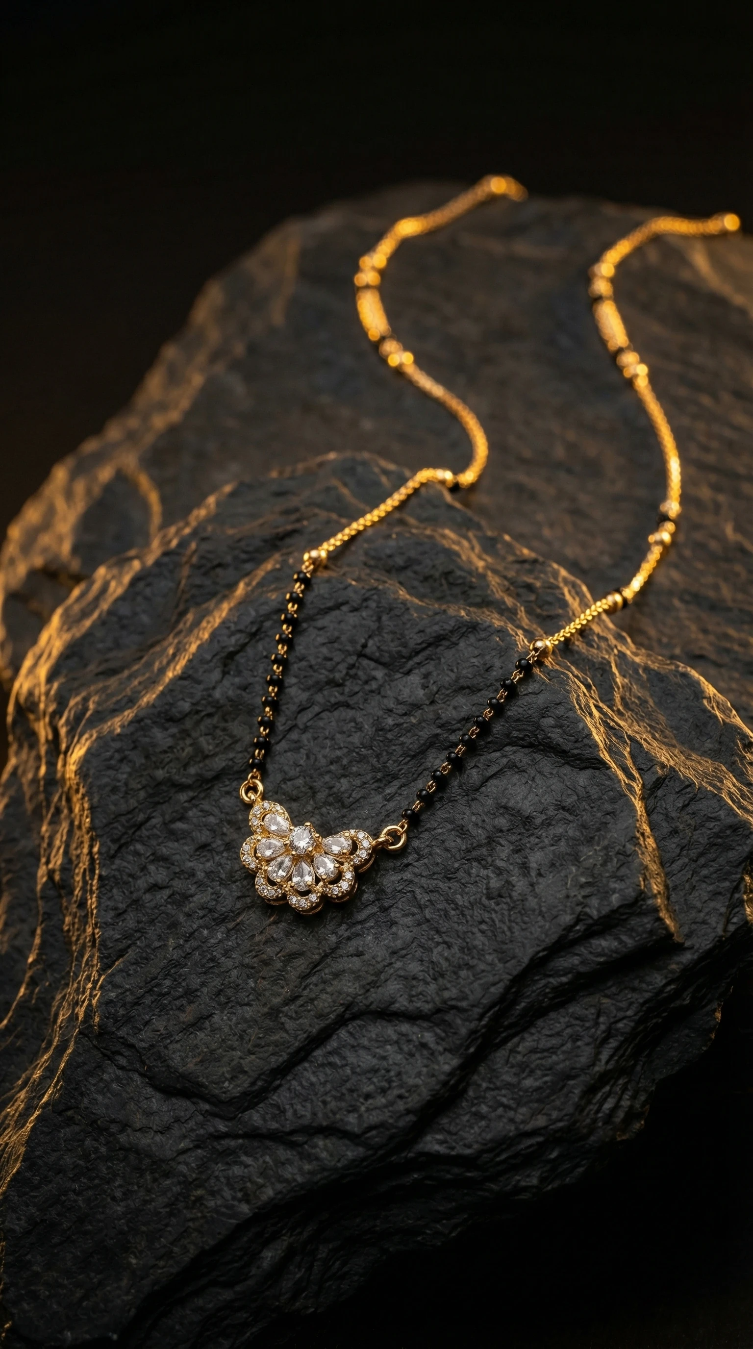 Geometric Shringaar Gold-Tone Mangalsutra